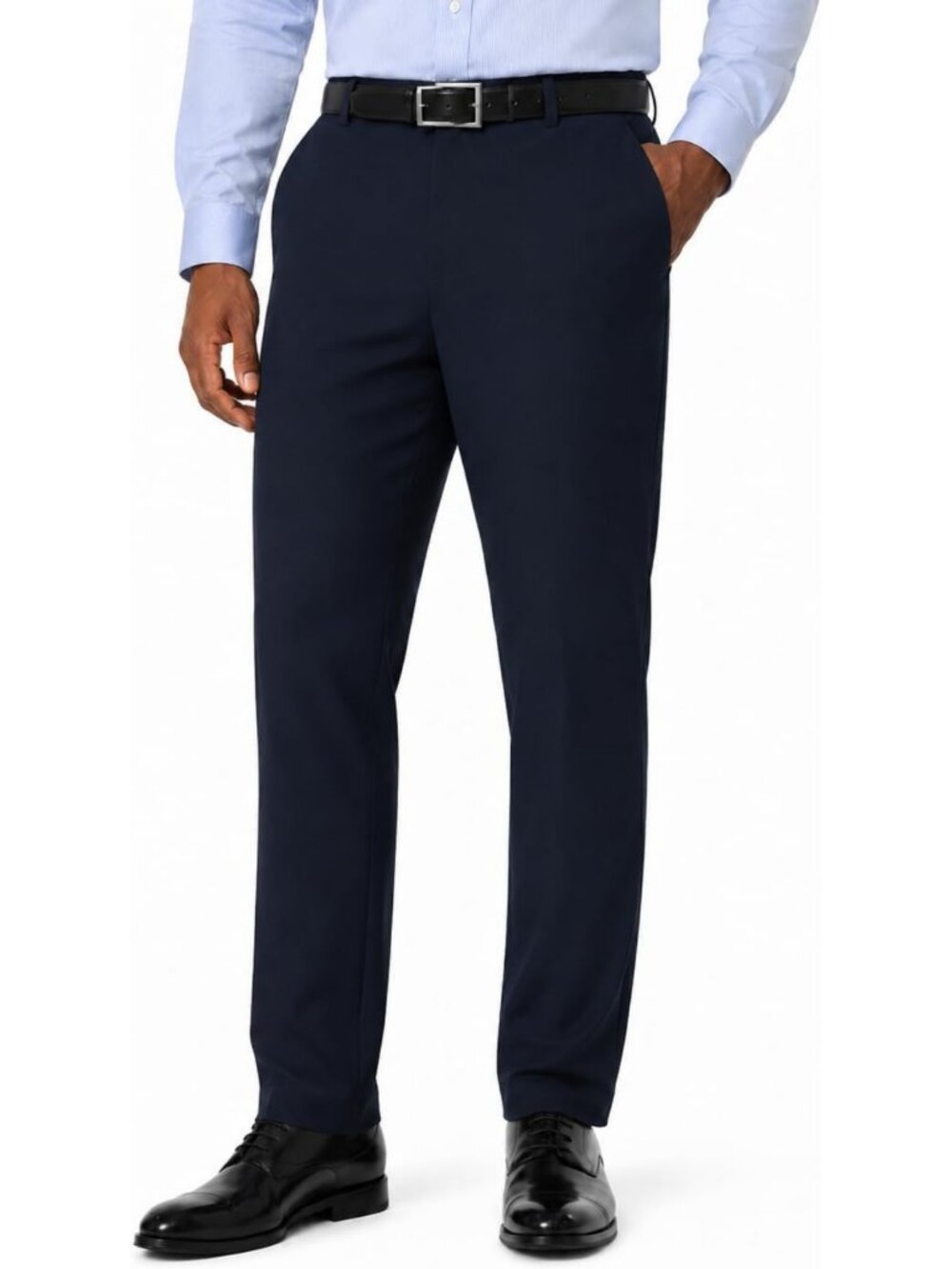 Classic Fit Stretch Dress Pants for Men | Lightweight Water-Repellent Work